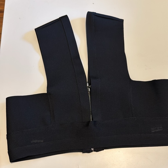 NWT Black Hervé Léger x Forever 21 collection Bandage Crop Top - Picture 6 of 16